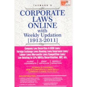 Taxmann's Corporate Laws Online [1913-2012] CD